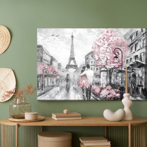Peinture sur toile En Amour Dans Les Rues De Paris – Image 5