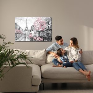 Peinture sur toile En Amour Dans Les Rues De Paris – Image 7
