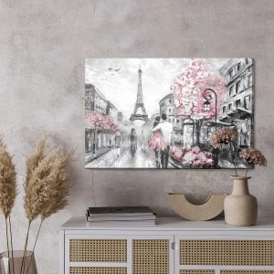 Peinture sur toile En Amour Dans Les Rues De Paris – Image 3