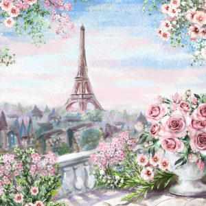 Peinture sur toile Vue Depuis Le Balcon De La Tour Eiffel – Image 1
