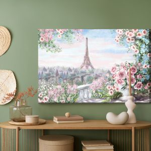 Peinture sur toile Vue Depuis Le Balcon De La Tour Eiffel – Image 5