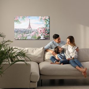 Peinture sur toile Vue Depuis Le Balcon De La Tour Eiffel – Image 7