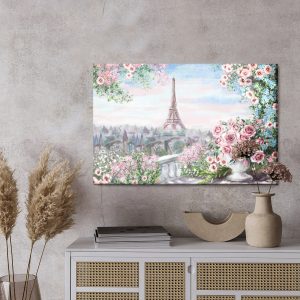 Peinture sur toile Vue Depuis Le Balcon De La Tour Eiffel – Image 3