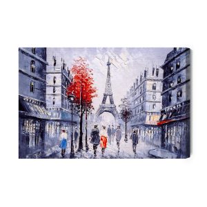 Peinture sur toile Construction Parisienne – Image 2
