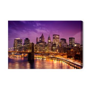 Peinture sur toile New York La Nuit – Image 2