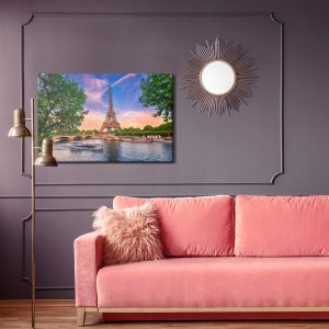Peinture sur toile Vue Sur La Seine Et La Tour Eiffel – Image 4