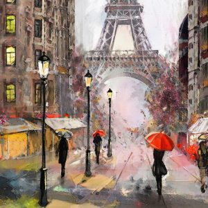 Peinture sur toile Un Jour De Pluie À Paris – Image 1