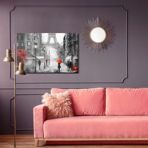 Peinture sur toile Vue De La Rue De Paris – Image 4