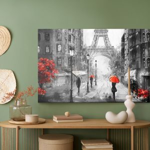 Peinture sur toile Vue De La Rue De Paris – Image 5