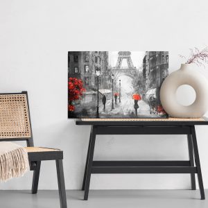 Peinture sur toile Vue De La Rue De Paris – Image 6