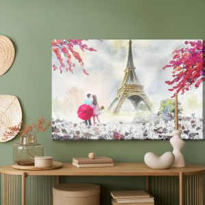 Peinture sur toile Amoureux De La Tour Eiffel – Image 5