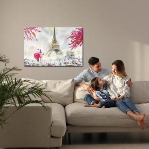 Peinture sur toile Amoureux De La Tour Eiffel – Image 7