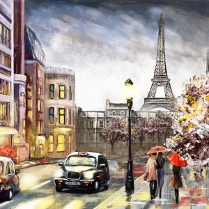 Peinture sur toile Un Jour Nuageux À Paris – Image 1
