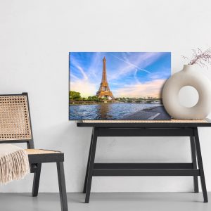 Peinture sur toile Vue 3D De La Seine Et De La Tour Eiffel – Image 6