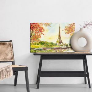 Peinture sur toile Vue Sur La Tour Eiffel En Automne – Image 6