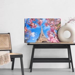 Peinture sur toile Tour Eiffel Entre Magnolias – Image 6