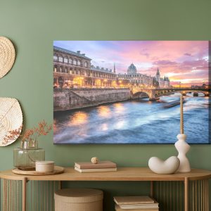 Peinture sur toile Pont De Paris Le Soir – Image 5