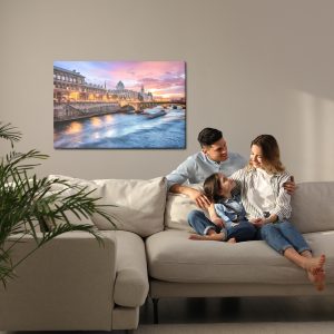 Peinture sur toile Pont De Paris Le Soir – Image 7