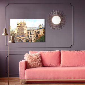Peinture sur toile La Cathédrale Notre-Dame Peinte – Image 4