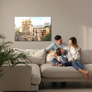 Peinture sur toile La Cathédrale Notre-Dame Peinte – Image 7