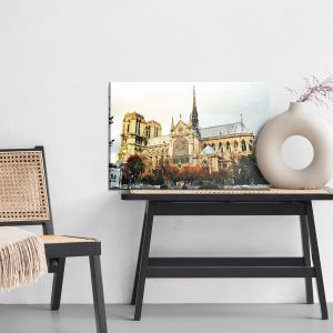 Peinture sur toile La Cathédrale Notre-Dame Peinte – Image 6