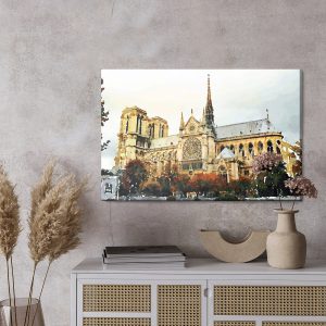 Peinture sur toile La Cathédrale Notre-Dame Peinte – Image 3