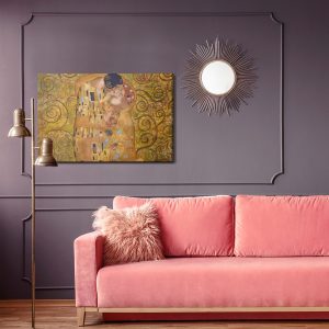 Peinture sur toile Reproduction Du Baiser De Gustav Klimt – Image 4