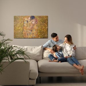 Peinture sur toile Reproduction Du Baiser De Gustav Klimt – Image 7