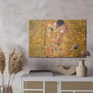 Peinture sur toile Reproduction Du Baiser De Gustav Klimt – Image 3