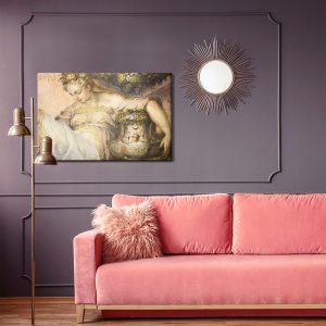 Peinture sur toile Jeune Femme Pensive – Image 4