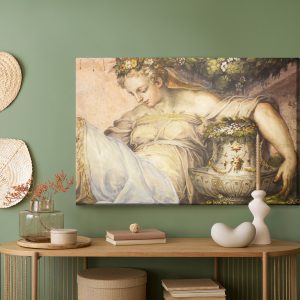 Peinture sur toile Jeune Femme Pensive – Image 5