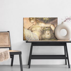 Peinture sur toile Jeune Femme Pensive – Image 6