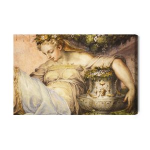 Peinture sur toile Jeune Femme Pensive – Image 2