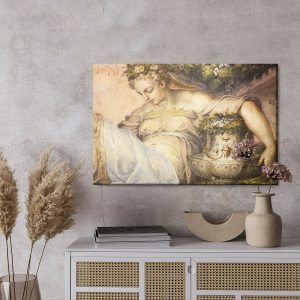 Peinture sur toile Jeune Femme Pensive – Image 3