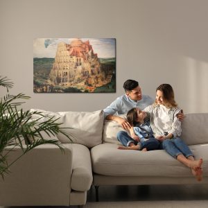 Peinture sur toile Pieter Bruegel Reproduction De La Tour De Babel – Image 7