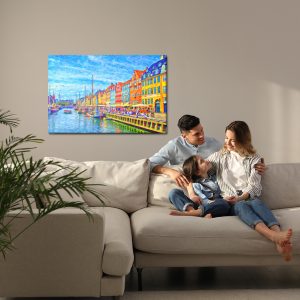 Peinture sur toile Le Canal Nyhavn Au Centre De Copenhague – Image 7