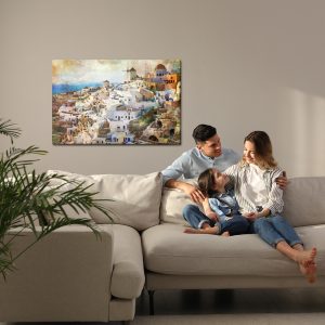 Peinture sur toile Architecture De Santorin – Image 7
