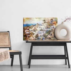 Peinture sur toile Architecture De Santorin – Image 6
