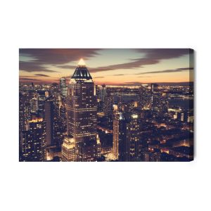 Peinture sur toile New York La Nuit – Image 2