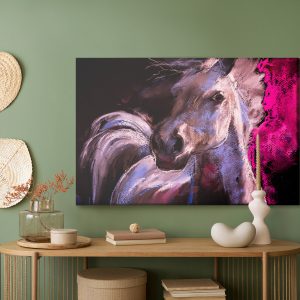 Peinture sur toile Un Cheval Aux Couleurs Pastel – Image 5