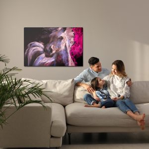 Peinture sur toile Un Cheval Aux Couleurs Pastel – Image 7