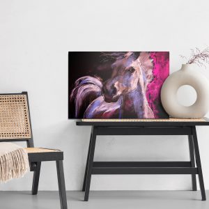 Peinture sur toile Un Cheval Aux Couleurs Pastel – Image 6