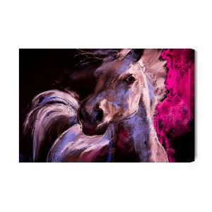 Peinture sur toile Un Cheval Aux Couleurs Pastel – Image 2