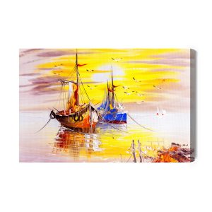 Peinture sur toile Navires Vénitiens – Image 2
