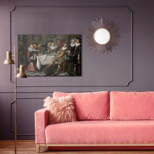 Peinture sur toile Isack Elyas "Joyeuse Compagnie" Reproduction – Image 4