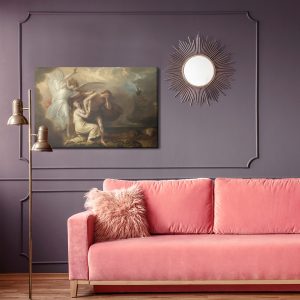 Peinture sur toile Benjamin West "L'exil D'adam Et Eve Du Paradis" Reproduction – Image 4