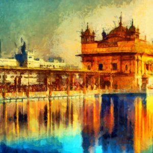 Peinture sur toile Temple D'or À Amritsar – Image 1