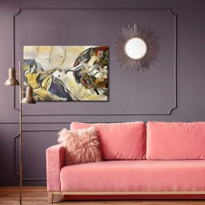Peinture sur toile La Création D'adam Dans Le Style De Pablo Picasso – Image 4