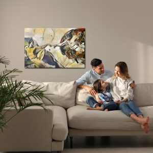 Peinture sur toile La Création D'adam Dans Le Style De Pablo Picasso – Image 7