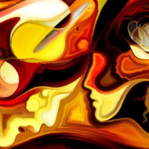 Peinture sur toile Visages Humains Abstraits – Image 1